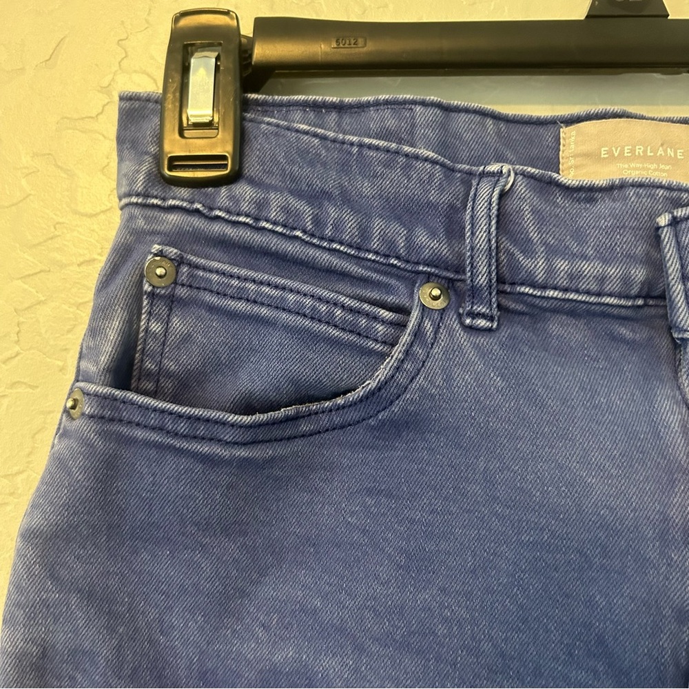Everlane the way-high jean organic cotton in blue color size 28 regular - Picture 5 of 16